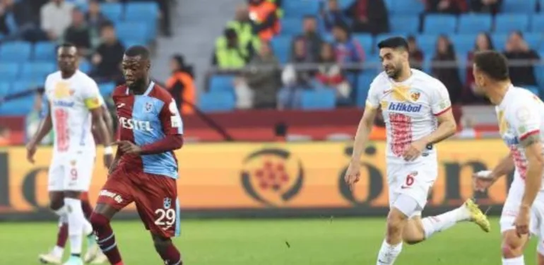 Trabzonspor, Kayserispor'a evinde mağlup oldu...