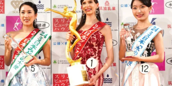 Japonya güzellik yarışmasında Ukraynalı model damga vurdu! Japonlardan tepki geldi