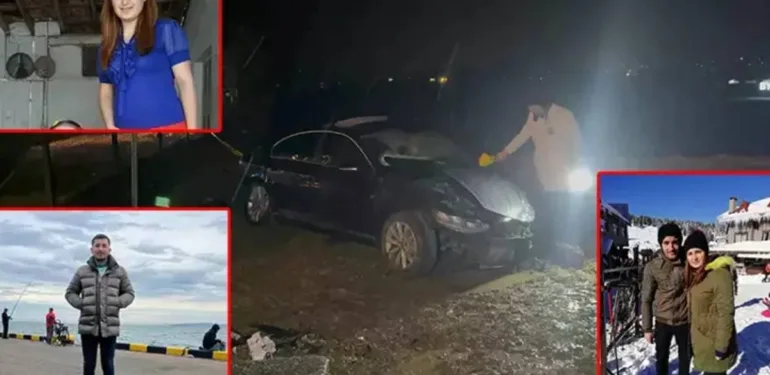 14 Şubat Sevgililer Günü yemeği dönüşü kaza 2 ölü, 2 yaralı...
