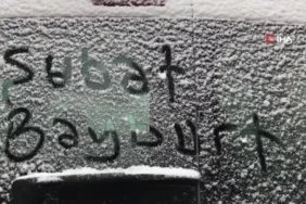 Bayburt'ta yeniden kar sevinci!