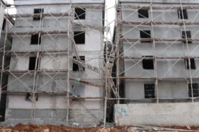 Gaziantep'te inşaat iskelesinin çökmesi sonucu 1 işçi öldü, 2 işçi yaralandı