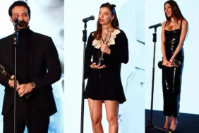 Ödül töreninde aşk üçgeni!