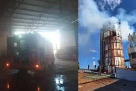 Oyuncu Necati Şaşmaz'ın fabrikasındaki talaş silosunda patlama ve yangın