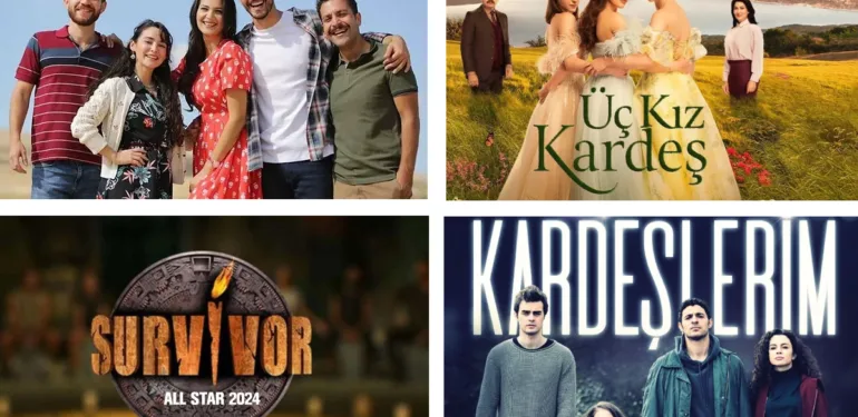 Reyting sonuçları 24 Şubat 2024 Cumartesi! Survivor, Gönül Dağı, Kardeşlerim, Üç Kız Kardeş reytingleri
