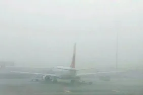 Sabiha Gökçen Havalimanı'nda uçuşlara 'sis' engeli