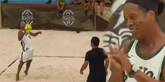 Survivor’da Ronaldinho fırtınası! Yarışmacılarla top oynadı…
