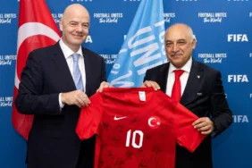 TFF Başkanı Büyükekşi'den FIFA Başkanı Infantino'ya ziyaret!