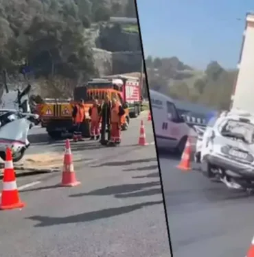 TIR'ların arasında kağıt gibi kaldı! Aracın sürücüsü olay yerinde yaşamını yitirdi...