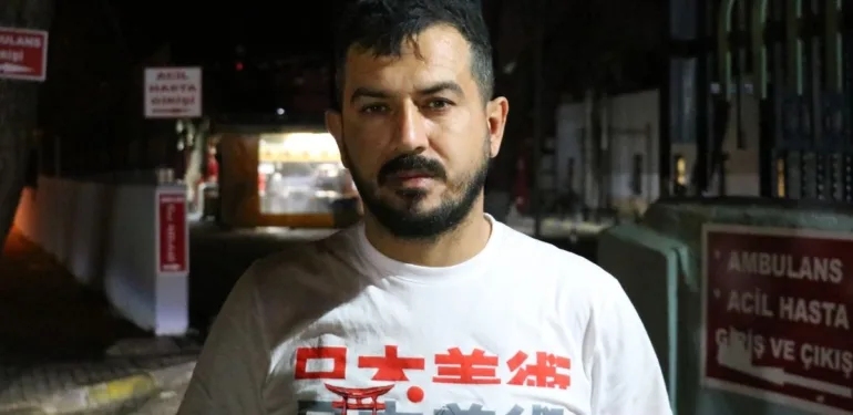Taksi şoförü makasla yaralandı