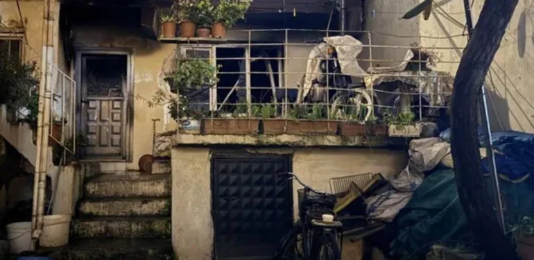 Yaşlı kadın yangında can verdi
