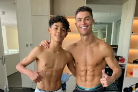 ronaldo oğlu oje paylaştı