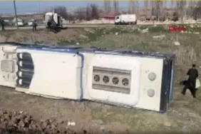 Ankara'da EGO otobüsü devrildi 1'i ağır 20 yaralı