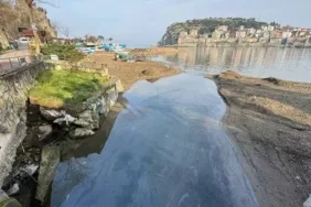 Bartın'daki dere kirliliği; Askeri alanın atık suyuyla kirlenmiş...