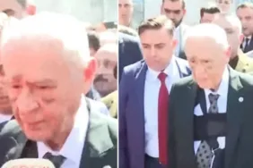 Devlet Bahçeli'nin oy kullanma görüntüleri Yüzündeki morluklar merak konusu oldu!