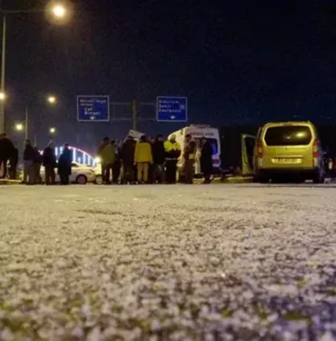 Erzurum'da feci kaza 30 araç birbirine girdi