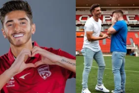 Eşcinsel futbolcu nişanlandı Stadyumda evlilik teklifi etti!