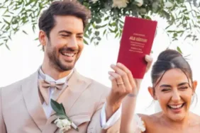 Gelinlikli pozlarına çirkin yorumlar! Melek Mosso dayanamadı