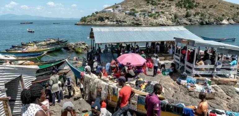 Hayatta kalma mücadelesi Migingo Adası'nda yılanlarla dans!