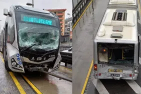 İstanbul'da iki metrobüs çarpıştı! Yaralılar var...