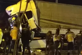 Konya’da 4 TIR'ın karıştığı zincirleme kaza Ölü ve yaralılar var