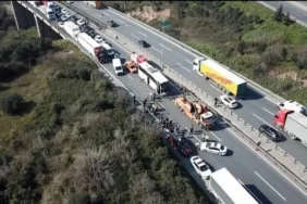 TEM'de zincirleme kaza! Ankara yönü trafiğe kapandı...