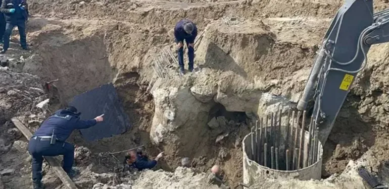 Tekirdağ’da hızlı tren hattı çalışmasında göçük; 2 işçi toprak altında