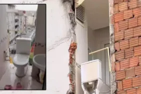 Yıkımın ardından şok Bahçelievler'de dairelerin tuvaletleri açıkta Kaldı!