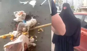 ‘Ramazanda edepsizlik yapmayın’ deyip spor salonuna çöp döktüler