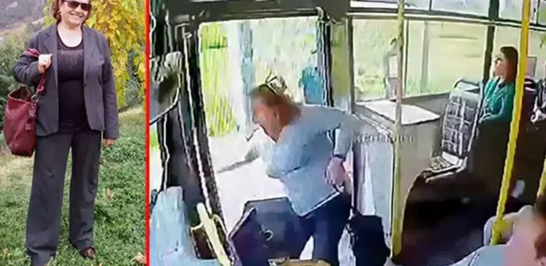 Adana'da kapısı açık otobüsten düştü Yaşlı kadın hayatını kaybetti