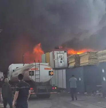 Ankara'da Hurdacılar Sanayi Sitesi'nde korkutan yangın!