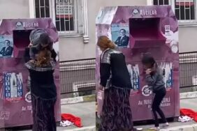 Avcılar'da skandal hırsızlık Çocuğu giysi kumbarasına soktu kıyafet çaldı