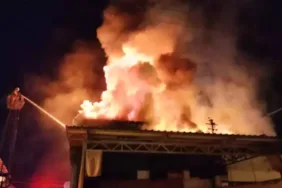 Bartın'da sanayi sitesinde korkutan yangın