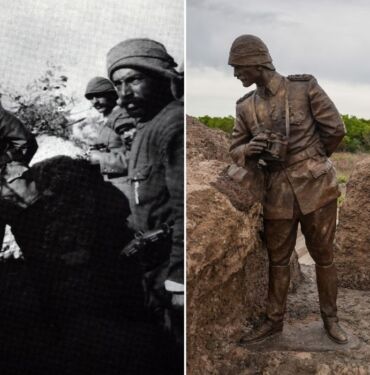 Çanakkale'de Atatürk'ün unutulmaz anı Siperdeki fotoğraf ölümsüzleştirildi