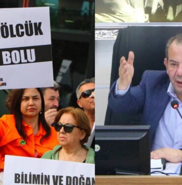 Eşi belediyeye karşı protesto eylemine katılan Tanju Özcan Ben de seni protesto ediyorum, bu akşam eve geç geleceğim!