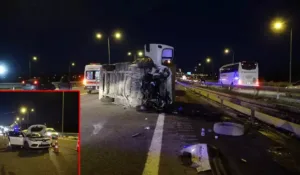 Kuzey Marmara Otoyolu'nda feci kaza Baba-kız hayatını kaybetti