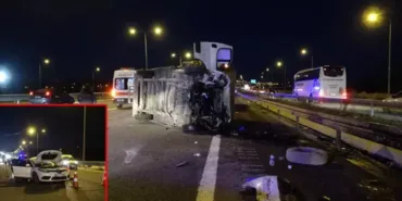 Kuzey Marmara Otoyolu'nda feci kaza Baba-kız hayatını kaybetti