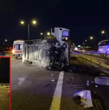 Kuzey Marmara Otoyolu'nda feci kaza Baba-kız hayatını kaybetti