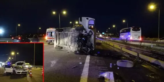 Kuzey Marmara Otoyolu’nda feci kaza: Biri çocuk 3 can kaybı, 5 yaralı