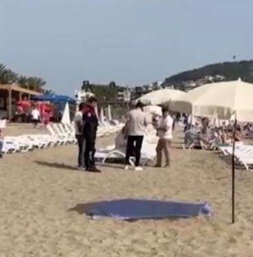 Plajda güneşlenen Belaruslu Turist öldü