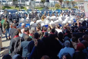 Son Dakika...Çağlayan Adliyesi'nde avukatların 'Van' eylemine polis müdahelesi
