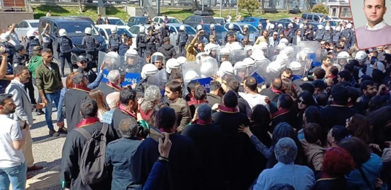 Son Dakika...Çağlayan Adliyesi'nde avukatların 'Van' eylemine polis müdahelesi