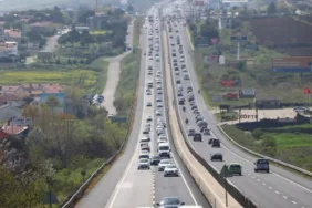 Tekirdağ-İstanbul yolunda bayram yoğunluğu başladı