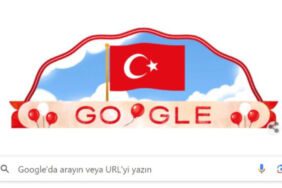 Türk Bayrağı ve balonlar... Google'dan 23 Nisan'a özel doodle