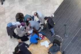 AVM'nin yemek bölümünden düşen bir kişi ağır yaralandı