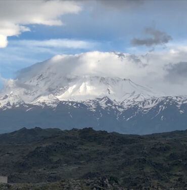 Ağrı Dağı beyaza büründü