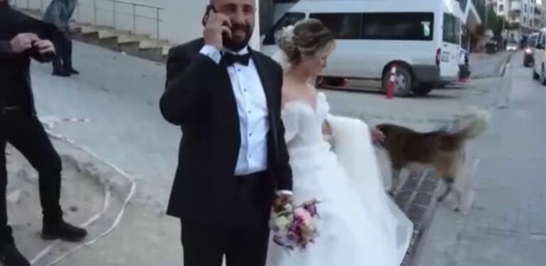 Artvin'de sıradışı düğün Gelin ve damat dolmuşla salona gitti