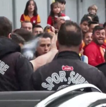 Derbi öncesi Florya'da olay Taraftara şişe atıldı