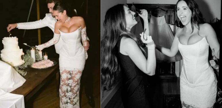 Düğünde gelinlik polemiği: Natalie Joy’un stili sosyal medyayı ayağa kaldırdı!