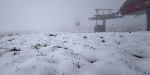 Erciyes’e mayıs ayında kar yağdı!