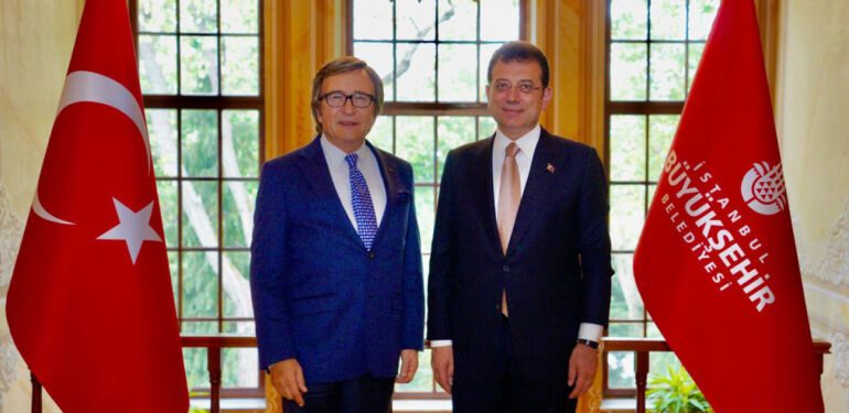 Erol Evgin İBB Başkanı Ekrem İmamoğlu'nu ziyaret etti